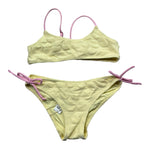 Saint Barth Costume 2 Pezzi Fascia-Mutandina per Bambina EMBOSSED GIALLO SAINT BARTH 