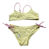 Saint Barth Costume 2 Pezzi Fascia-Mutandina per Bambina EMBOSSED GIALLO SAINT BARTH 