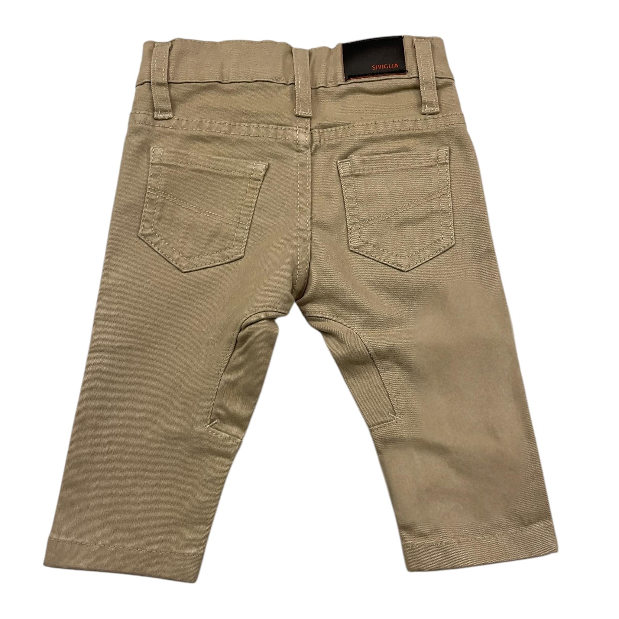 SIVIGLIA pantalone tinta unita con girovita regolabile Beige per Neonato SVNPT00528 BEIGE SIVIGLIA 