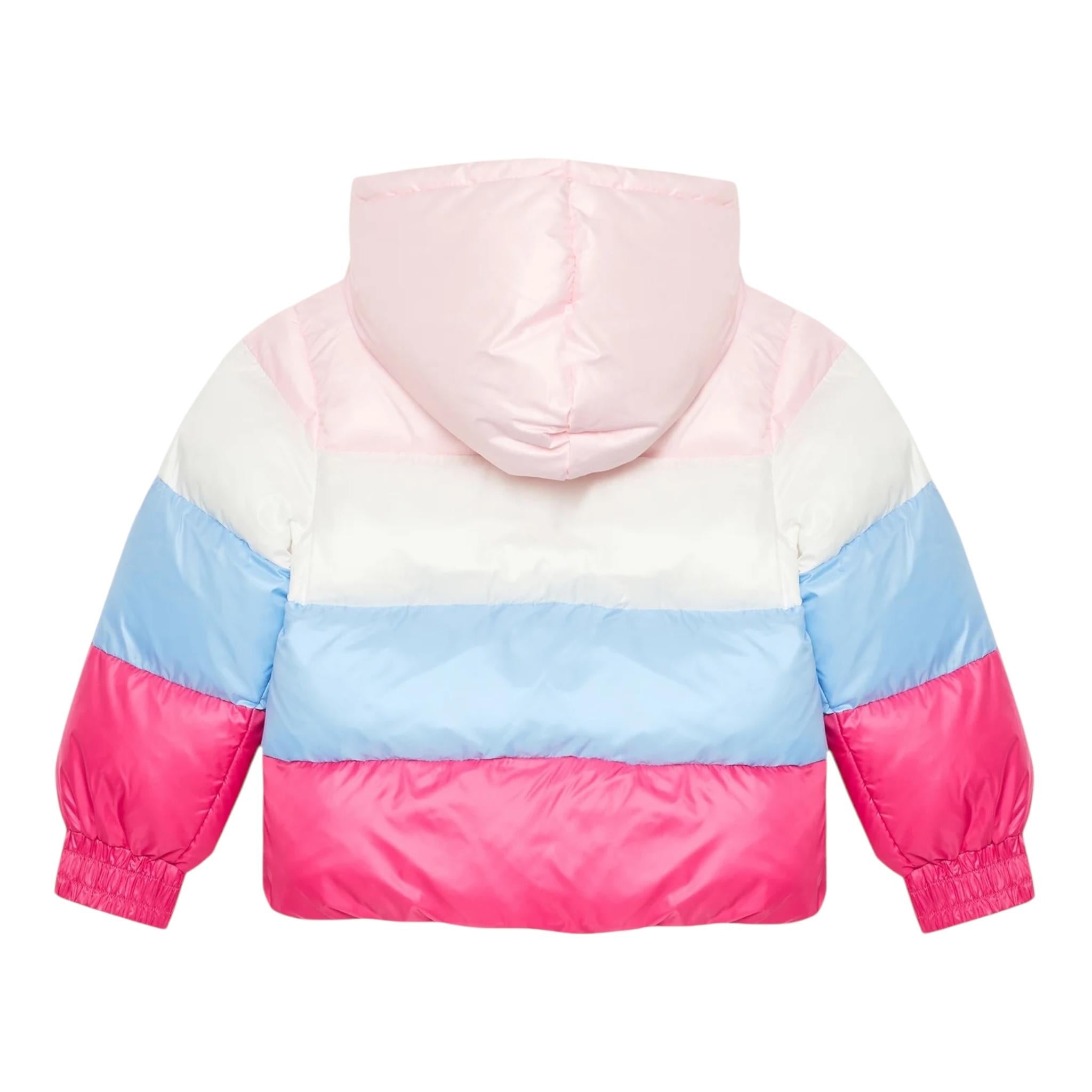 GUESS giubbino tricolore con zip e cappuccio Rosa per Neonata K2YL02WEGY0 ROSA GUESS 