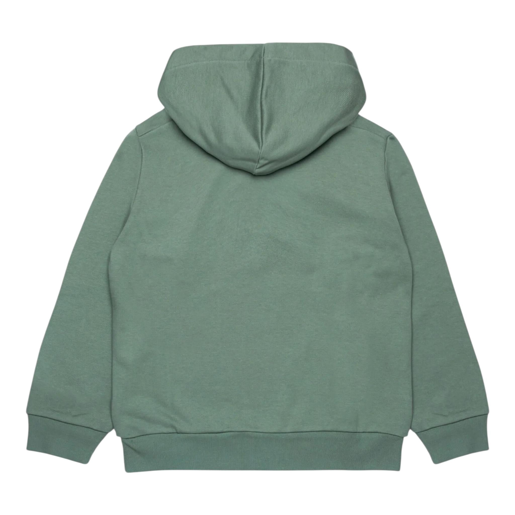 MARNI felpa chiusa con cappuccio tinta unita con logo Verde per Bambino M01266 VERDE MARNI 