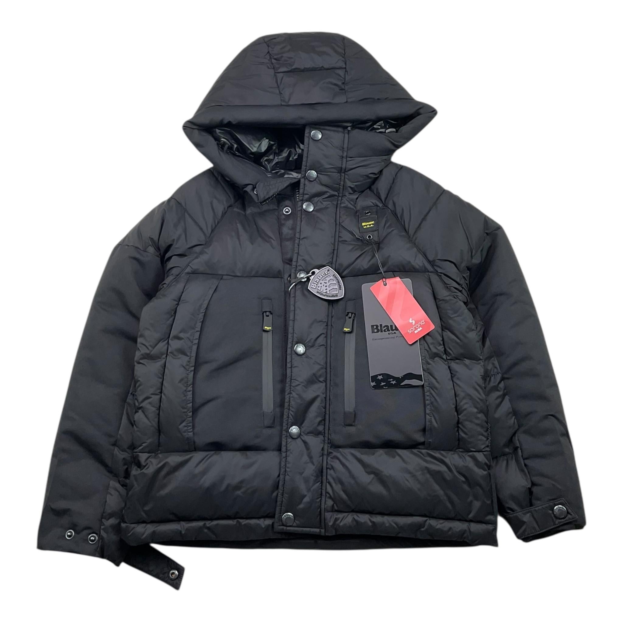 BLAUER giubbino tinta unita cn cappuccio Nero per Bambino 24WBLKC02492 NERO BLAUER 
