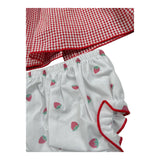 Valentina Bebes Set Abito-Coulotte con Fantasia Quadri per Neonata LOVE134 ROSSO VALENTINA BEBES 