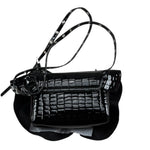John Richmond Borsa Tinta Unita Lucida per Bambina RGP26170BO NERO JOHN RICHMOND 