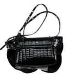 John Richmond Borsa Tinta Unita Lucida per Bambina RGP26170BO NERO JOHN RICHMOND 