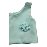 Petit Posh Top Giromanica Tinta Unita per Bambina GFBS25070TP VERDE ACQUA PETIT POSH 