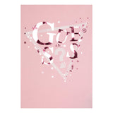 Guess T-Shirt Girocollo Tinta Unita con Logo per Bambina K5RI00K6YW4XXJ ROSA GUESS 