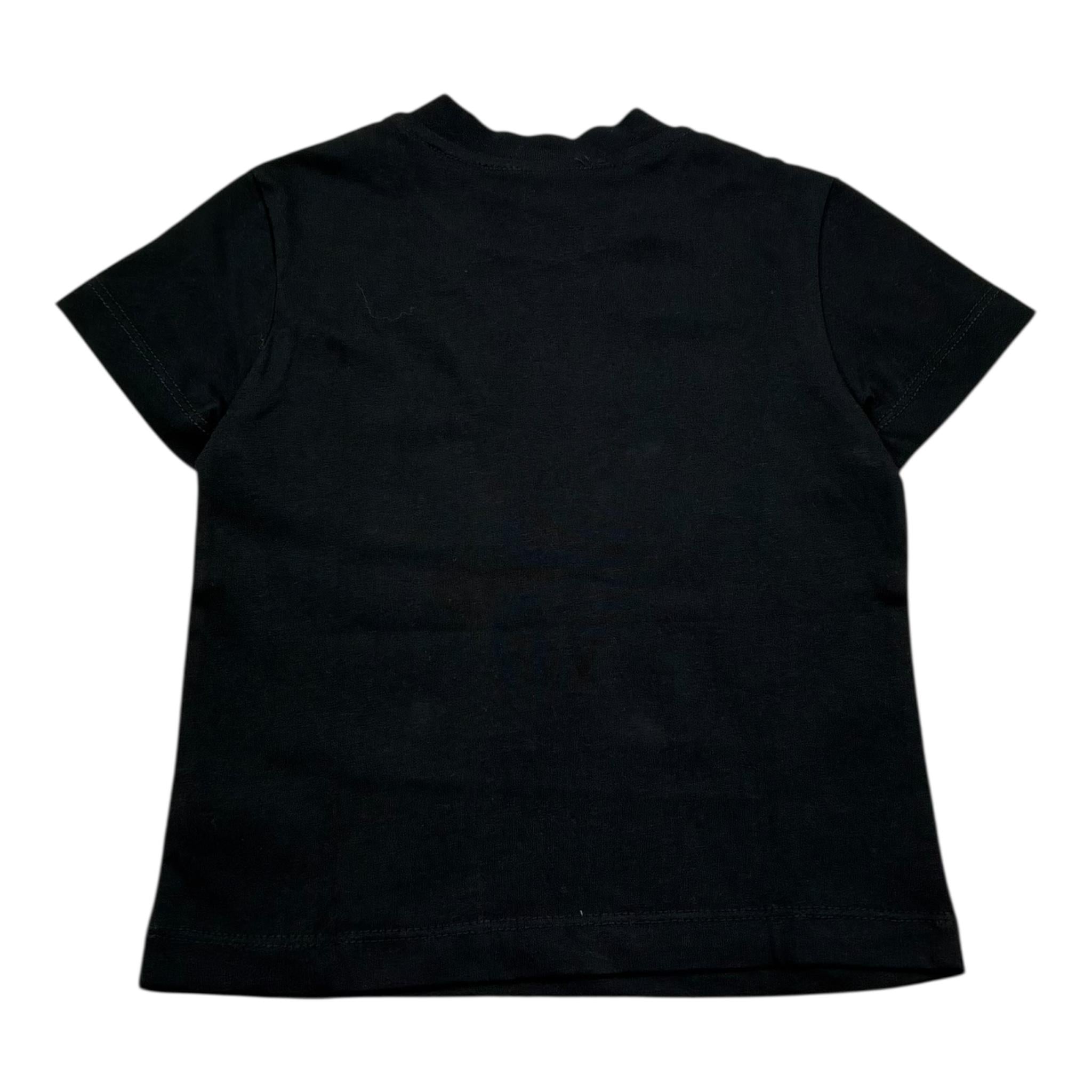 Patriot T-Shirt Girocollo Tinta Unita con Stampa per Neonato PTS006X NERO PATRIOT 