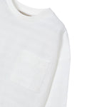 Mayoral Shirt Girocollo Tinta Unita con Taschino per Bambino 3050 BIANCO MAYORAL 