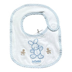 Le Bebe' Bavetta Tinta Unita con Stampa per Neonato LBB5264 BIANCO LE BEBE' 