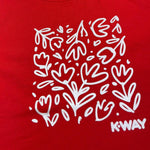 K-Way T-Shirt Girocollo Tinta Unita con Stampa per Bambina K2151QW ROSSO K-WAY 
