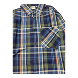Aspesi Camicia Manica Lunga Con Fantasia A Quadri E Taschino Blu Per Bambino
