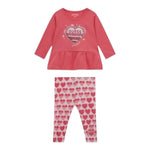 Guess Completo 2 Pezzi Shirt-Leggins per Neonata A5RG05K6YW4 ROSA GUESS 