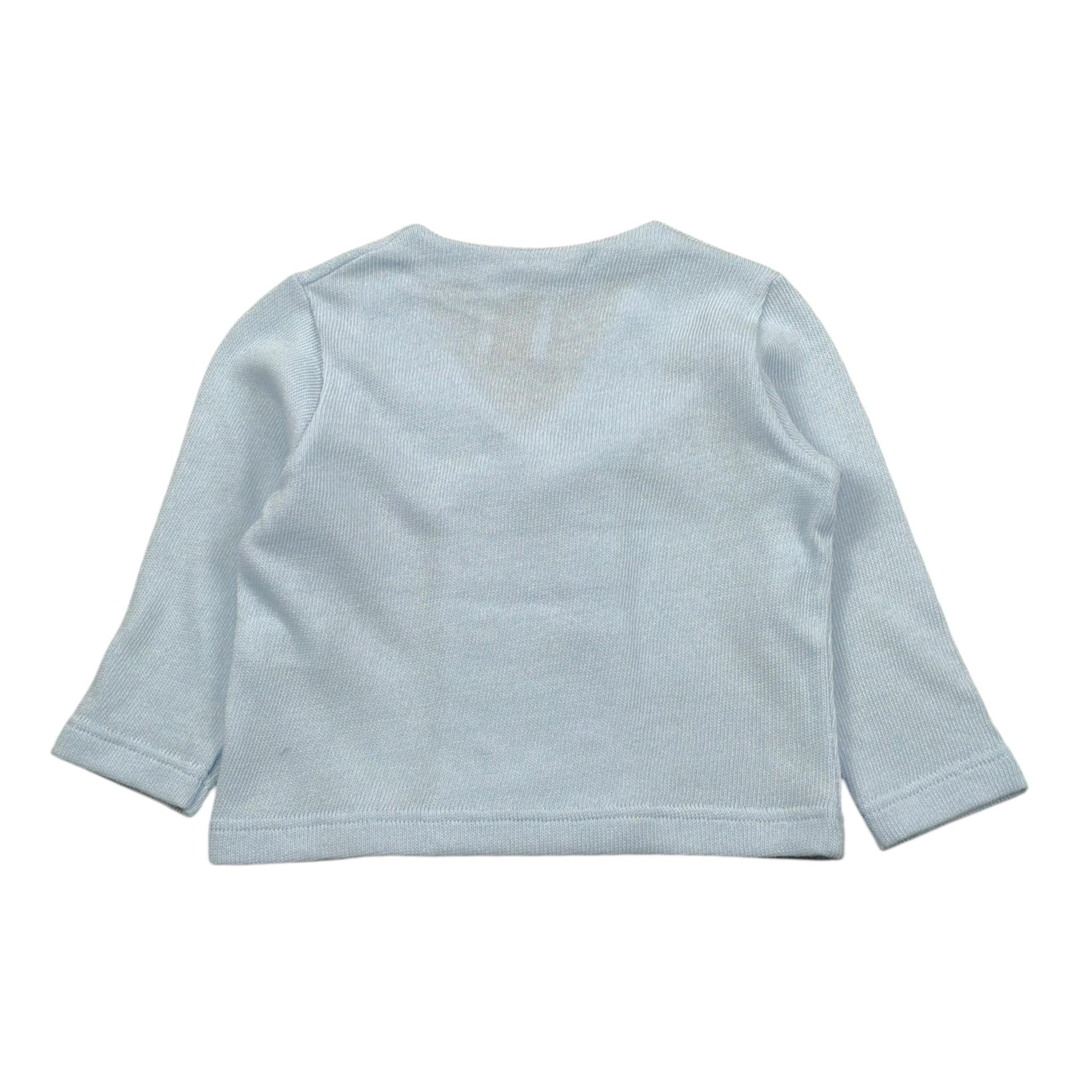 Dolcimonelli Cardigan tinta unita con Bottoni Azzurro per Neonato 431801116 AZZURRO DOLCIMONELLI 