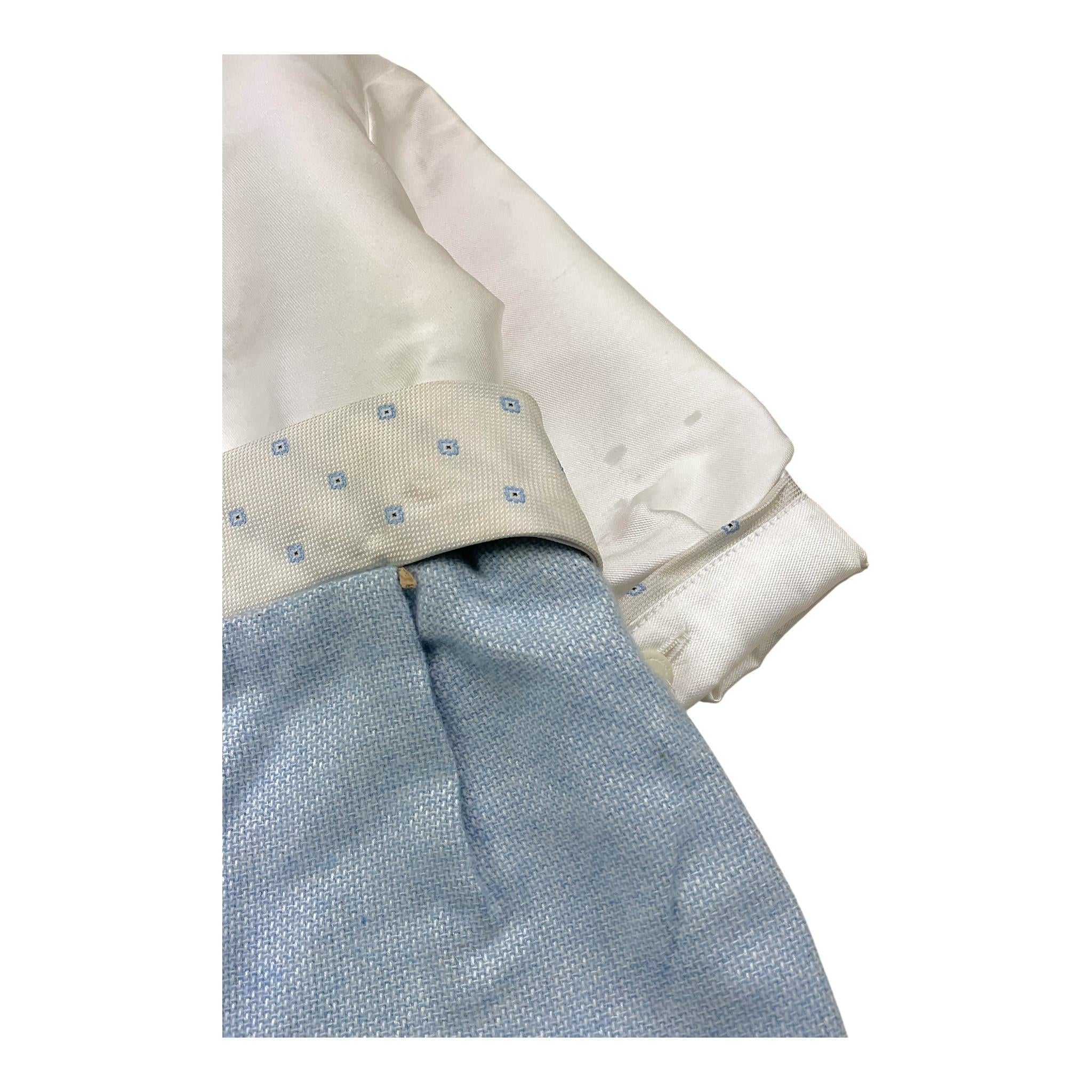 La Stupenderia Pagliaccetto Bicolore Manica Lunga per Neonato CPG03A BIANCO/AZZURRO LA STUPENDERIA 