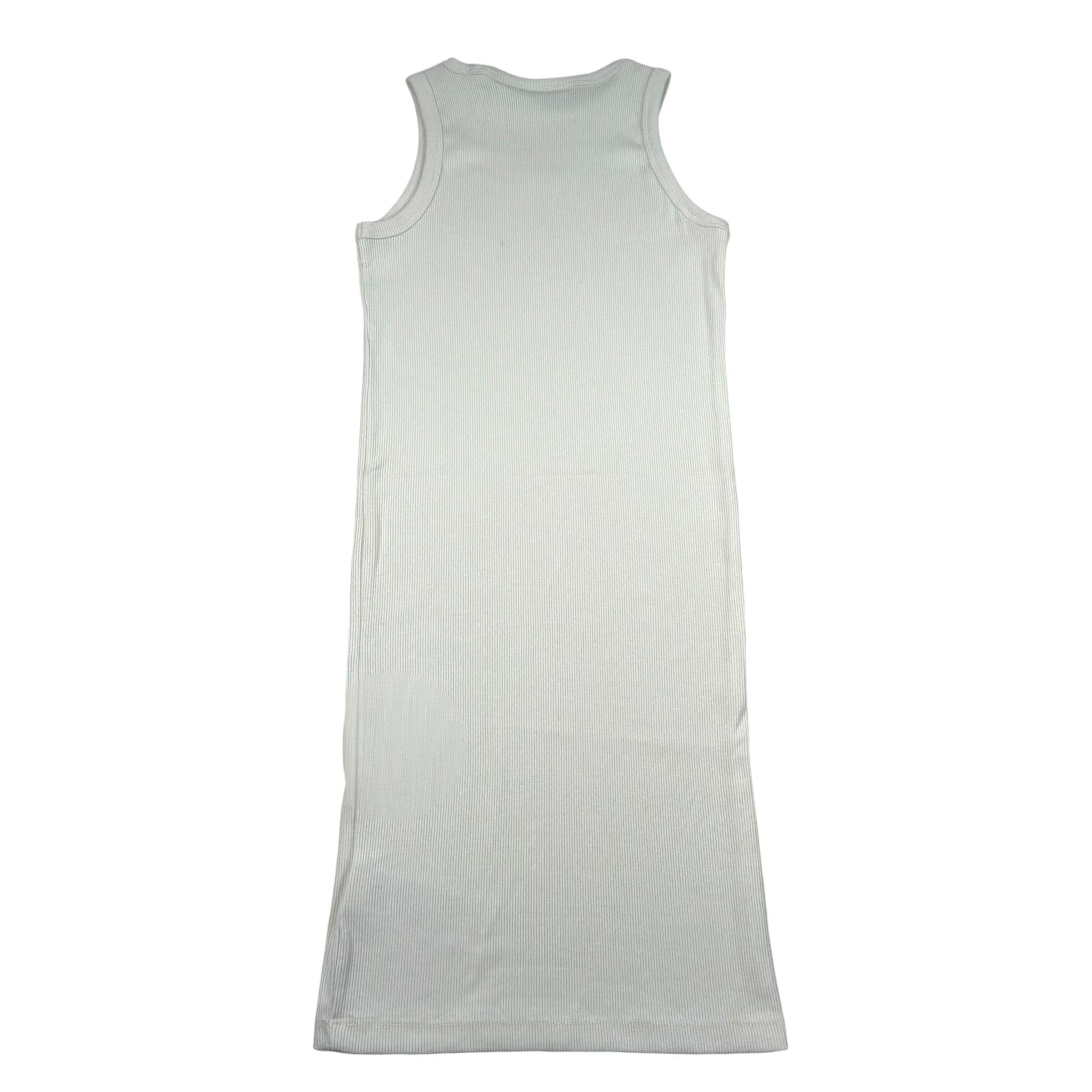 Calvin Klein Abito Tinta Unita Giromanica con Logo per Bambina IG0IG02906XX PANNA CALVIN KLEIN 