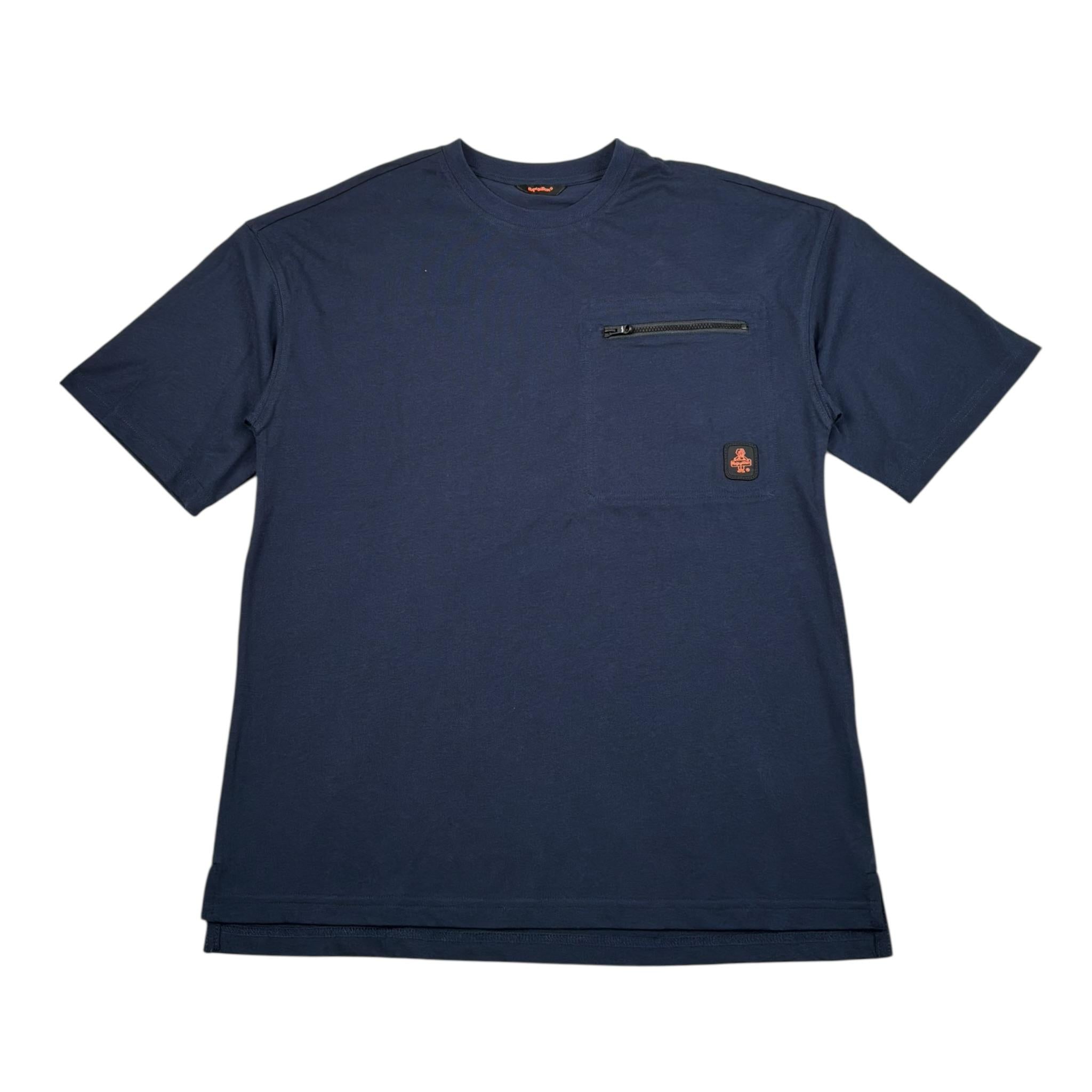 Refrigiwear T-Shirt Girocollo Tinta Unita con Taschino per Bambino 116TRMJS25 BLU REFRIGIWEAR 