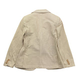 Fay Giacca Tinta Unita con Fantasia A Righe per Bambino FSP64G0078 BEIGE FAY 