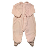 STORY LORIS tutina manica lunga tinta unita in ciniglia Rosa per Neonata 6L11790 ROSA STORY LORIS 