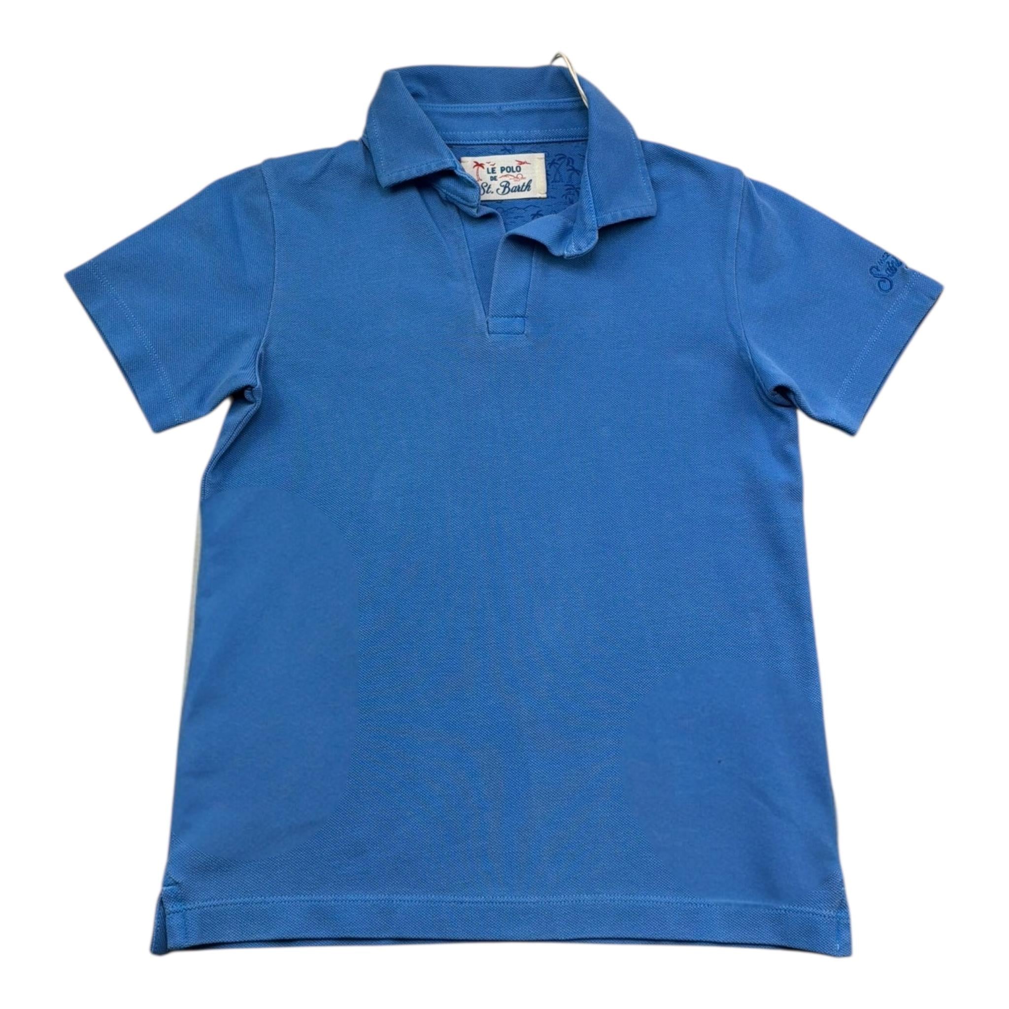 Saint Barth Polo Mezza Manica per Bambino 01133L COBALTO SAINT BARTH 