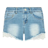 Name It Short In Denim tinta unita con Ricami Azzurro per Bambina 13197440 AZZURRO NAME IT 