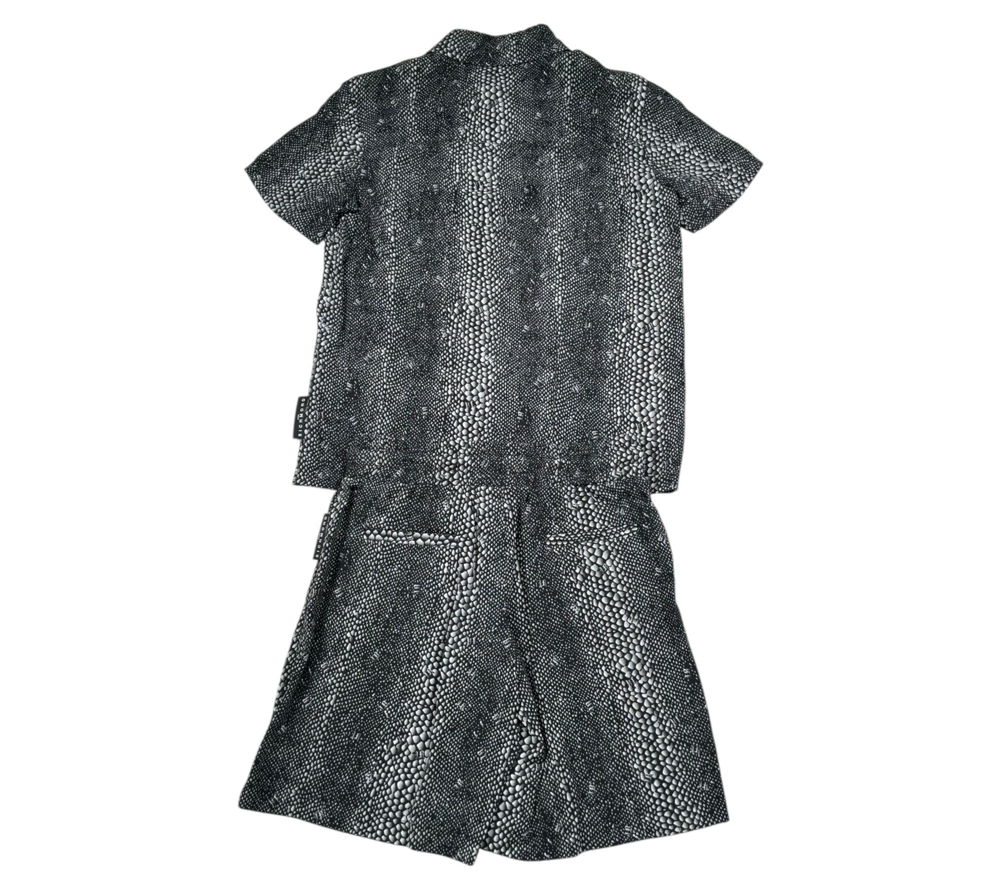 John Richmond Completo 2 Pezzi Camicia-Bermuda per Bambino RBP26159CE NERO JOHN RICHMOND 