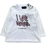 John Richmond Shirt Girocollo Tinta Unita con Logo per Neonata RIP26048TS BIANCO JOHN RICHMOND 