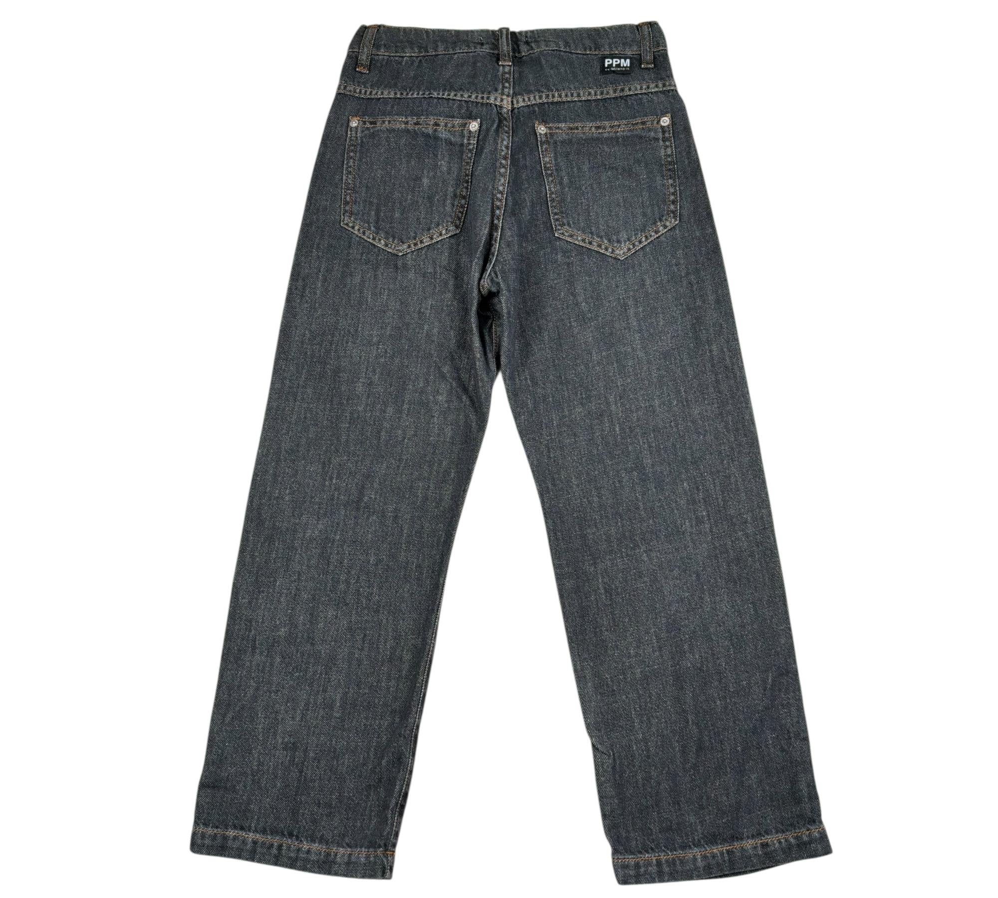 Paolo Pecora Jeans Tinta Unita con Girovita Regolabile per Bambino PP4373 NERO PAOLO PECORA 