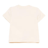 Moschino T-Shirt Girocollo Tinta Unita con Logo per Neonato MDPM047 BEIGE MOSCHINO 