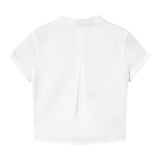 Mayoral Camicia Tinta Unita Mezza Manica per Neonato 1101 BIANCO MAYORAL 