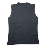 Brian Rush – Einfarbiges Tanktop mit Rundhalsausschnitt in Schwarz für Jungen