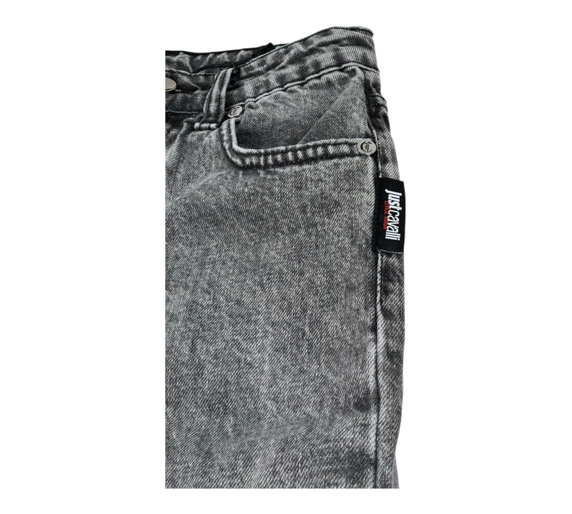 Just Cavalli Jeans Tinta Unita con Girovita Regolabile per Bambino JBP26045JE NERO JUST CAVALLI 
