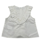 M+E' Camicia Giromanica tinta unita Bianco per Bambina UE0895 BIANCO M+E' 