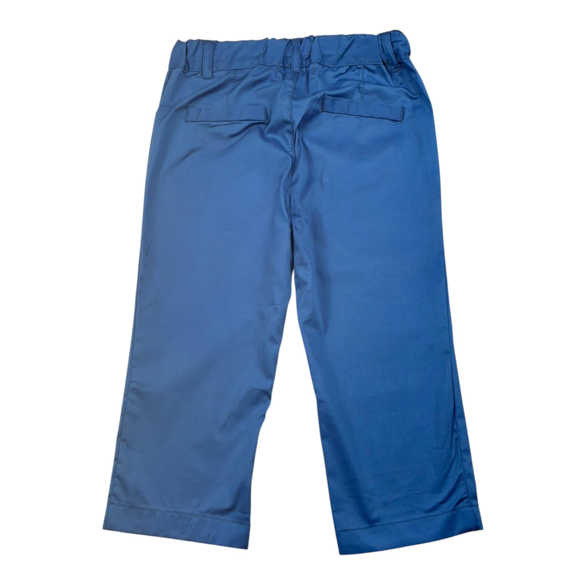 Malvi & Co Pantalone tinta unita con Girovita Regolabile Blu per Neonato S24B216PNCD BLU MALVI & CO 