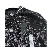 John Richmond Giubbino Tinta Unita Paillettato per Bambina RGP26047GB NERO JOHN RICHMOND 