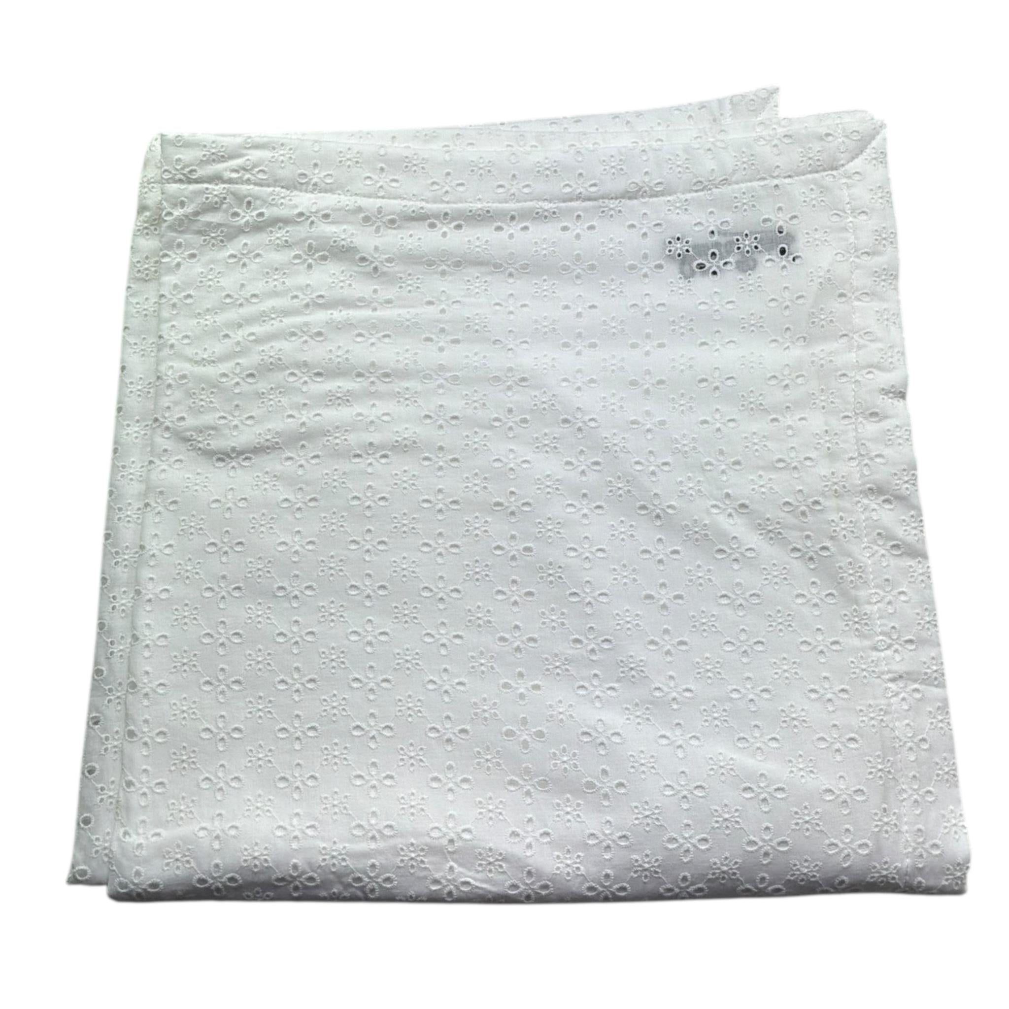 Saint Barth telo mare Tinta Unita Traforata per Bambina 00238LL BIANCO SAINT BARTH 