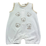 Le Bebe Pagliaccetto Giromanica Tinta Unita per Neonato LBB5283 BIANCO LE BEBE 