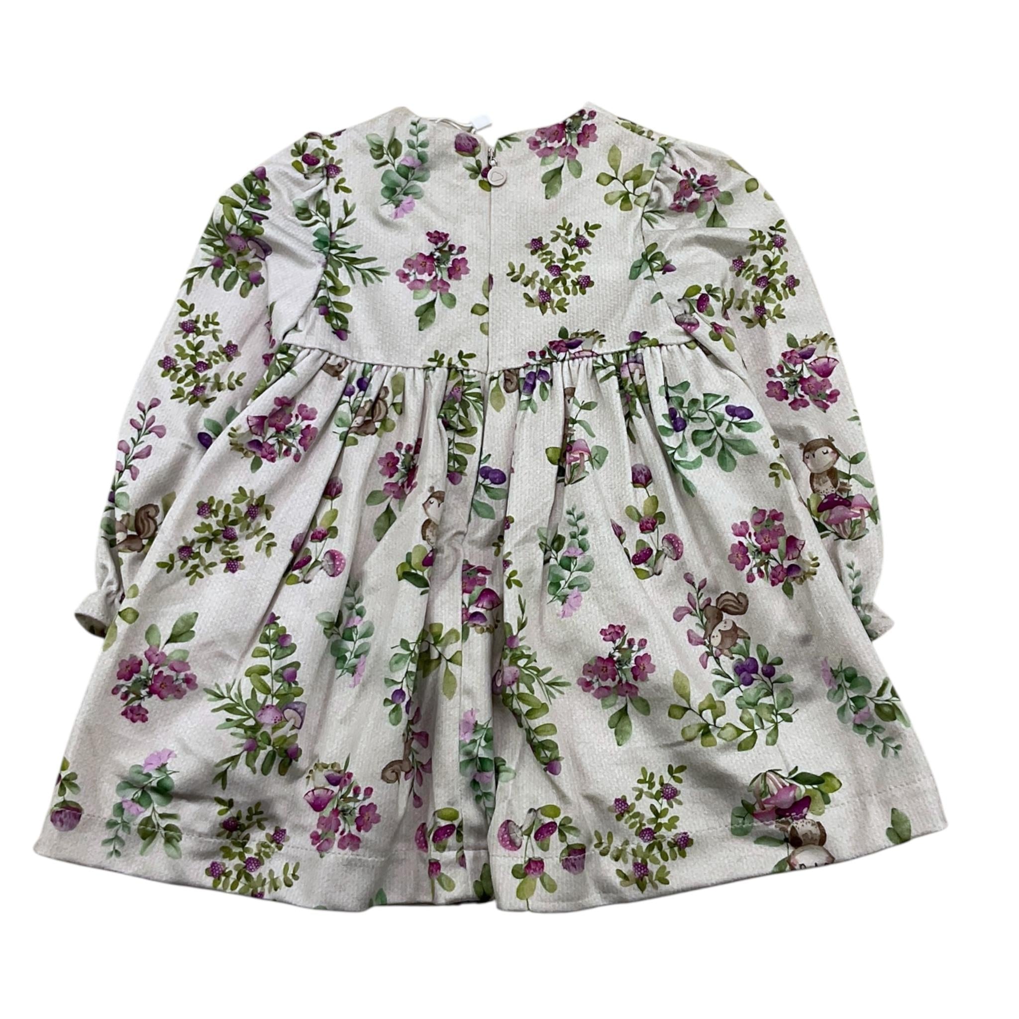 MAYORAL abito tinta unita con stampa  Beige per Neonata 2913X BEIGE MAYORAL 