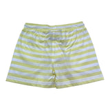 K-Way Bermuda Tinta Unita con Fantasia A Righe per Bambino K4141IW BIANCO/GIALLO K-WAY 