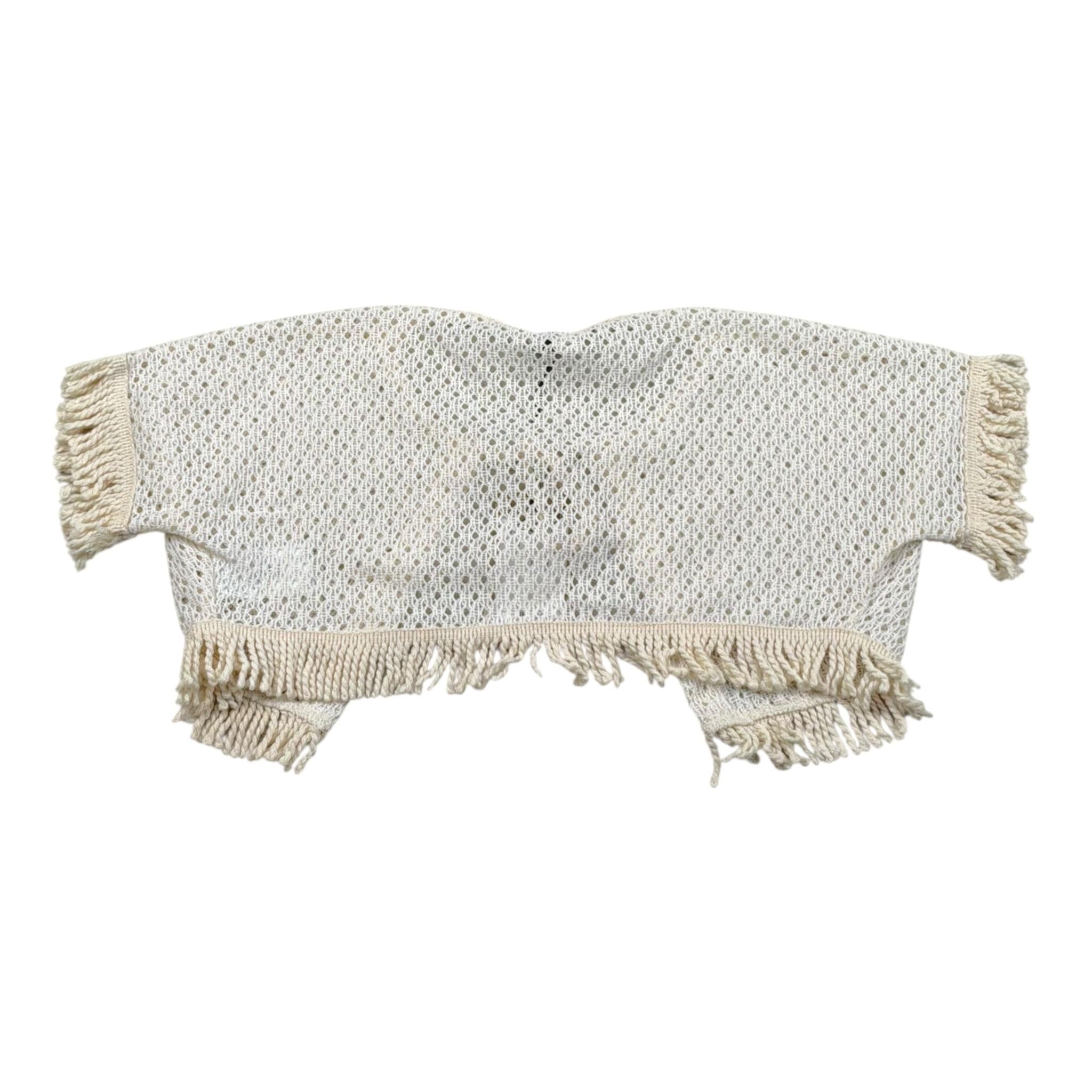 Please Coprispalle Tinta Unita con Trafori per Bambina MG01230G72X PANNA PLEASE 