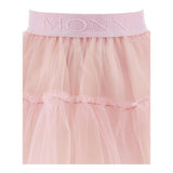 Monnalisa Gonna Tinta Unita con Tulle per Bambina 17EGON ROSA MONNALISA 