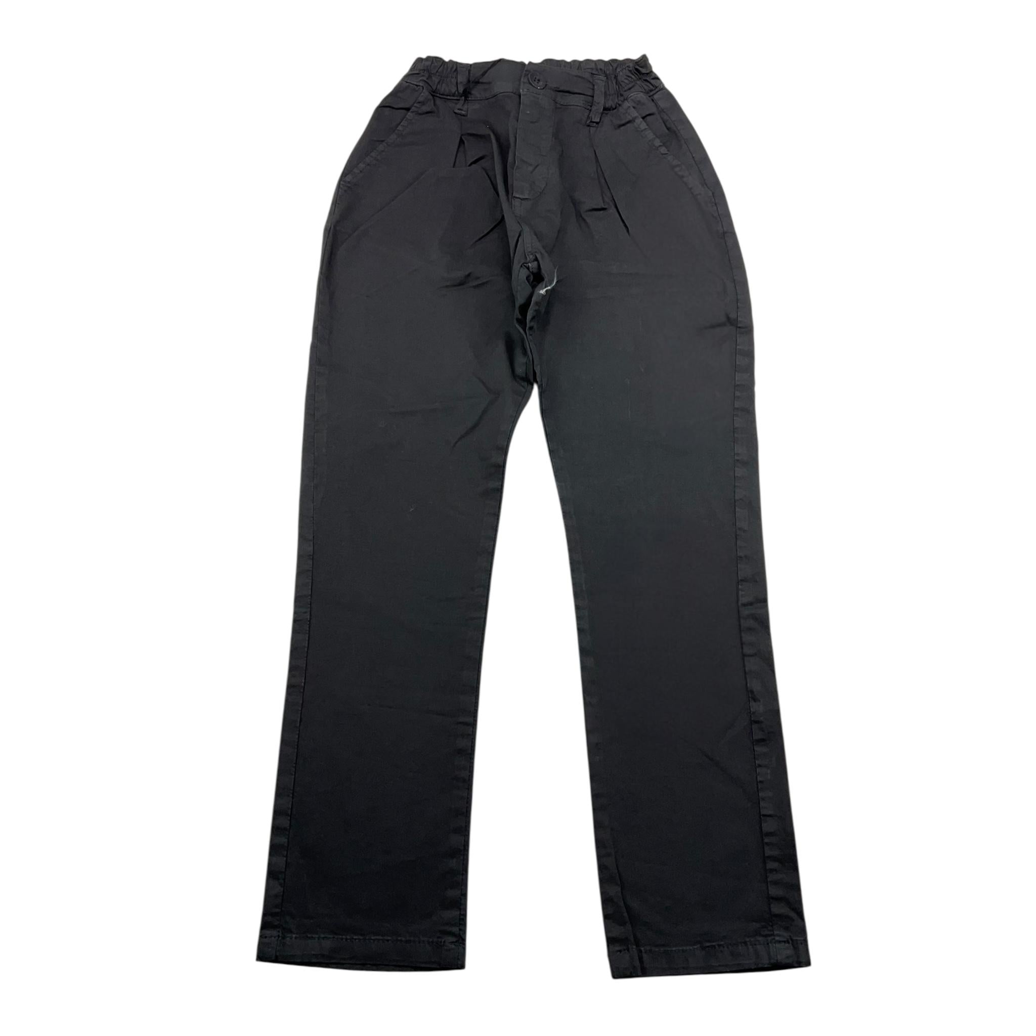 NEVER TOO pantallone tinta unita con elastico in vita Nero per Bambino NT1004R NERO NEVER TOO 