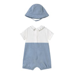 Mayoral Completo 2 Pezzi Pagliaccetto-Cappello per Neonato 1605X BLU MAYORAL 