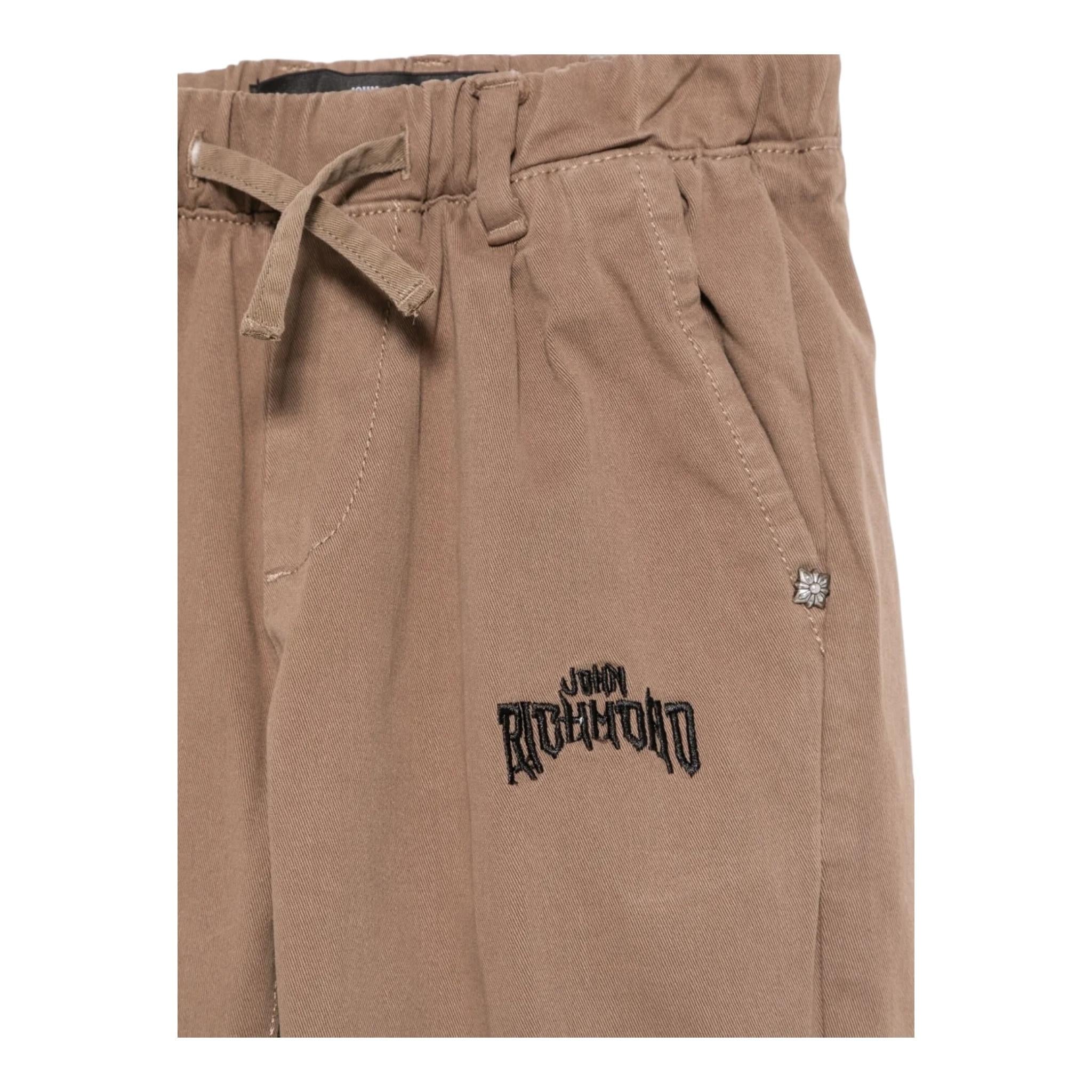 JOHN RICHMOND pantalone tinta unita con elastico in vita Beige per Bambino RBA24076PAX BEIGE JOHN RICHMOND 