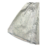 La Stupenderia Einfarbiges ärmelloses Kleid mit Blumendruck in Weiß/Blau für Baby-Mädchen