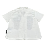 John Richmond Completo 2 Pezzi Short Tinta Unita con Stampa-Camicia per Bambina RGP26126CE BIANCO JOHN RICHMOND 