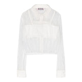 Miss Blumarine Camicia Manica Lunga Ricamata Con Top Bianco Per Bambina