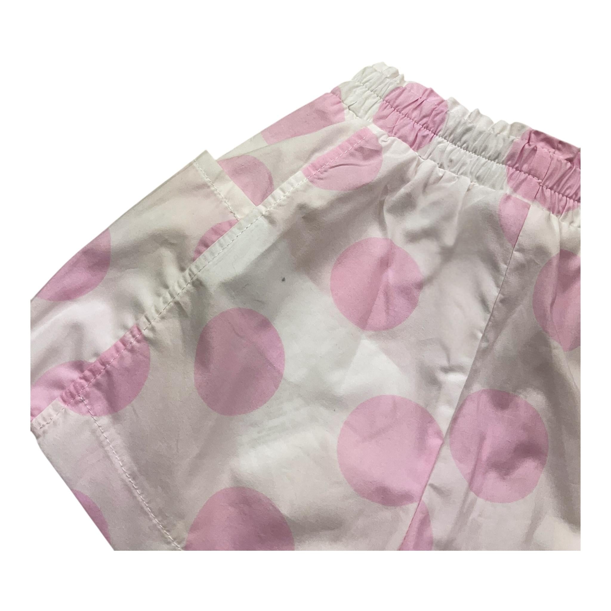 Monnalisa Short Tinta Unita Stampa Cerchi per Bambina 31A411 BIANCO MONNALISA 