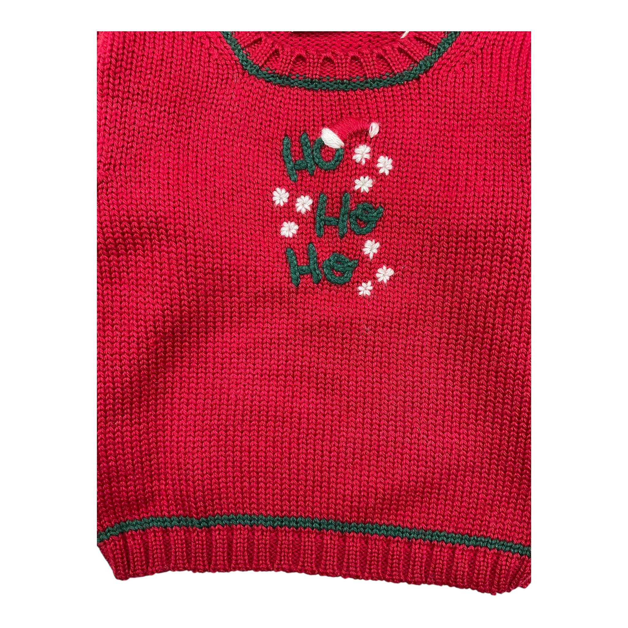 LA STUPENDERIA maglia girocollo tinta unita con ricami Rosso per Bambino WCPL61 ROSSO LA STUPENDERIA 