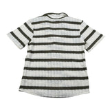 Never Too Camicia tinta unita con Fantasia A Righe Panna per Bambino NT2430N PANNA NEVER TOO 